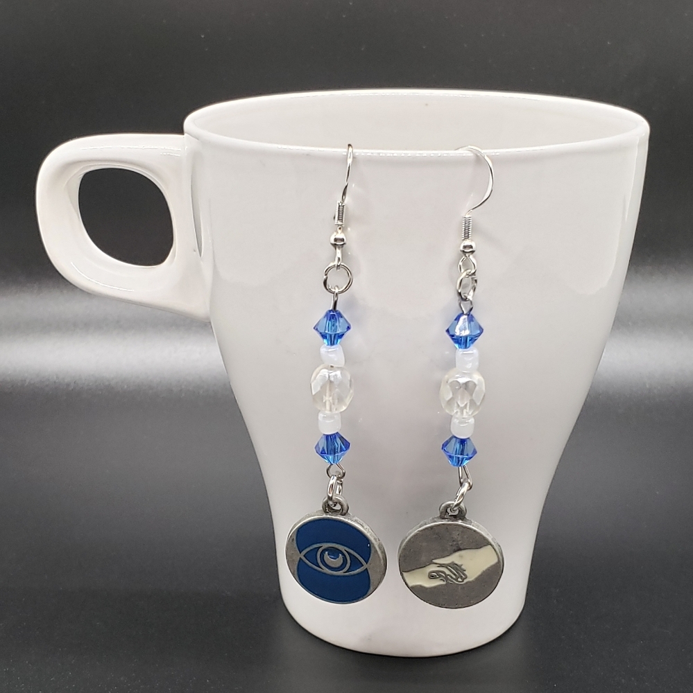 Sterling Silver Divergent Abnegation Earrings